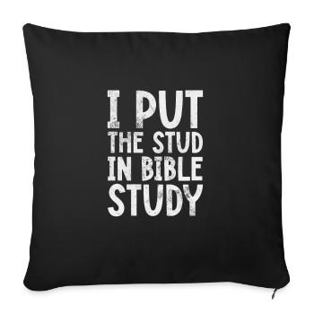 Bible - Housse de coussin décorative 45 x 45 cm - noir - Devant