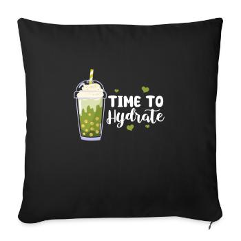 Bubble Tea - Sofakissenbezug 45 x 45 cm - Schwarz - Vorne