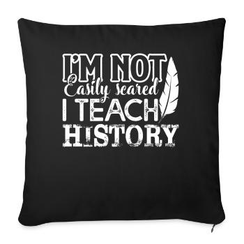 History Teacher History Teacher I Teach History - Sofa pillowcase 17,3'' x 17,3'' (45 x 45 cm) - black - Front