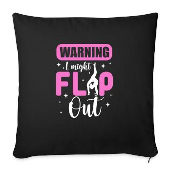 Cheerleader - Housse de coussin décorative 45 x 45 cm - noir - Devant