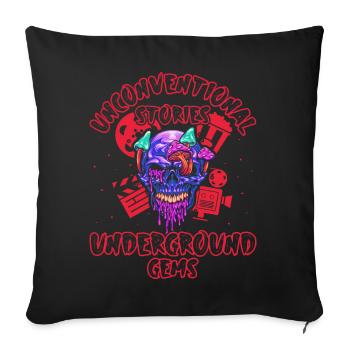 Underground Film, Independent Cinema, Horror - Sofakissenbezug 45 x 45 cm - Schwarz - Vorne