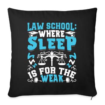 Doctorat Grand Diplôme - Housse de coussin décorative 45 x 45 cm - noir - Devant