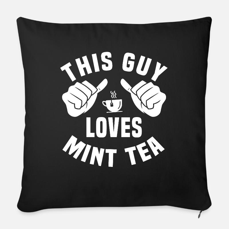 Mint te Mint te - Pudebetræk 45 x 45 cm - sort