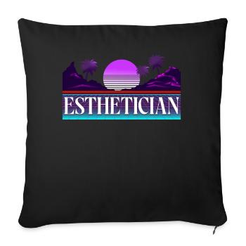 Cute Licensed Esthetician Skincare - Sofakissenbezug 45 x 45 cm - Schwarz - Vorne