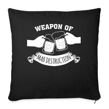 Bière Dicton Beer Brewer Booze - Housse de coussin décorative 45 x 45 cm - noir - Devant
