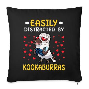 Laughing Hans Vogel Jägerliest - Housse de coussin décorative 45 x 45 cm - noir - Devant