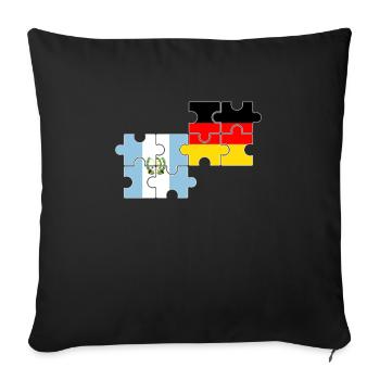 Guatemala Germany Flag German Guatemalan - Sofa pillowcase 17,3'' x 17,3'' (45 x 45 cm) - black - Front