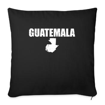 Guatemala Vintage Map Guatemalan - Sofa pillowcase 17,3'' x 17,3'' (45 x 45 cm) - black - Front