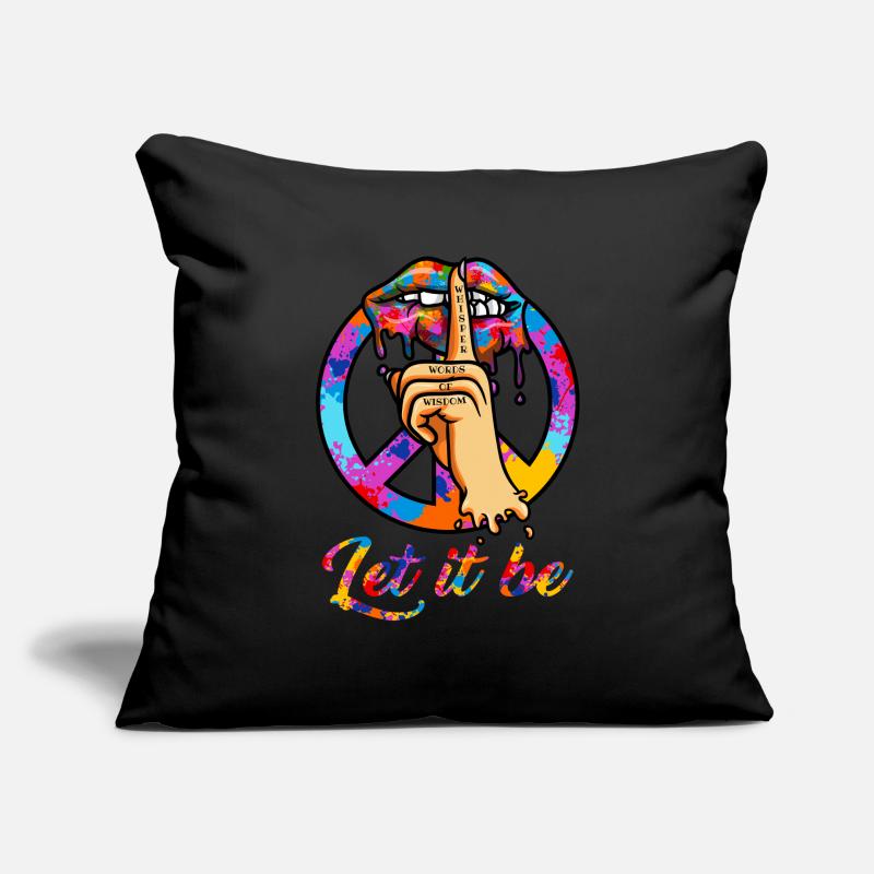 Wisper Peace Sign Whisper Let It Be Wisdom Sofa pillowcase 17,3'' x 17,3'' (45 x 45 cm)