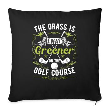 Funny Golf Course Quote Golfer Golfing - Sofa pillowcase 17,3'' x 17,3'' (45 x 45 cm) - black - Front