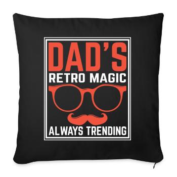 Super Dad, Daddy, Best Dad Dad Father's Day - Sofa pillowcase 17,3'' x 17,3'' (45 x 45 cm) - black - Front