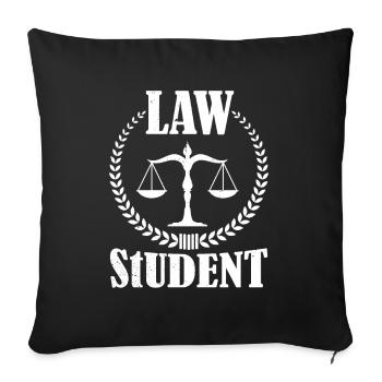 Law Student Lawyer Lawyer Lawyer Law - Sofa pillowcase 17,3'' x 17,3'' (45 x 45 cm) - black - Front
