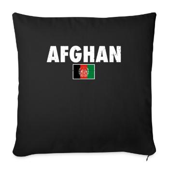 Afghan Afghanistan Vintage Afghan Flag - Sofa pillowcase 17,3'' x 17,3'' (45 x 45 cm) - black - Front