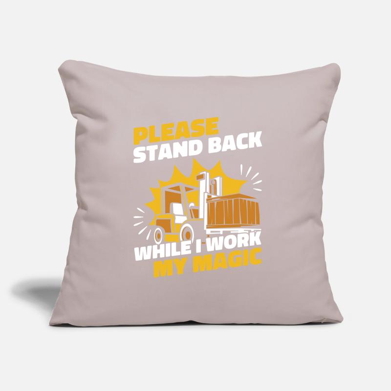 Stand Back While I Work My Magic Telehandler Sofa pillowcase 17,3'' x 17,3'' (45 x 45 cm)