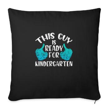 Kindergarten - Sofa pillowcase 17,3'' x 17,3'' (45 x 45 cm) - black - Front