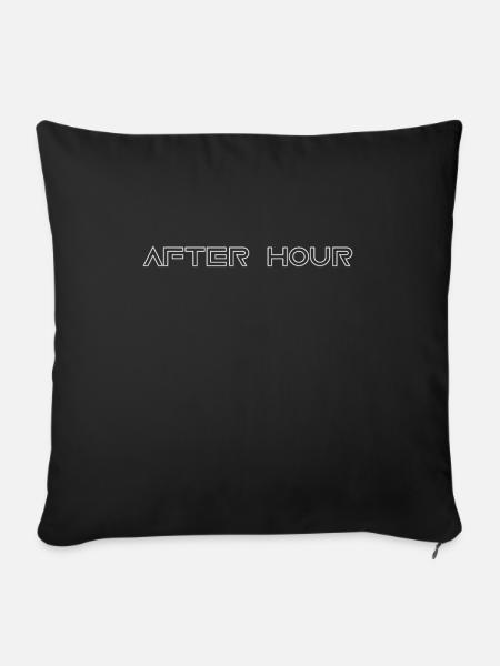 After hour - Sofakissenbezug 45 x 45 cm - Schwarz