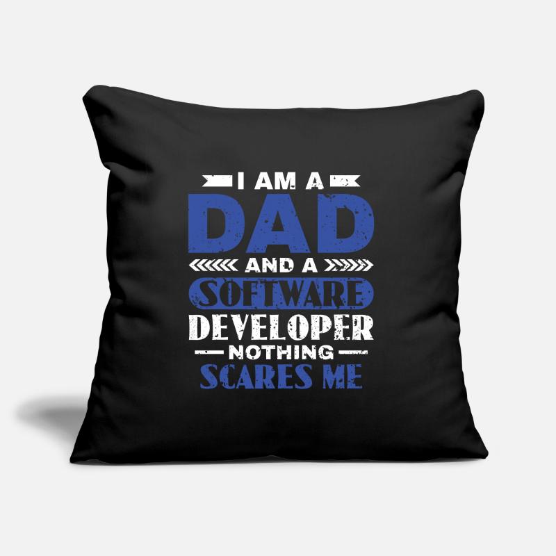 Software Developer Dad - Software Programmer Sofa pillowcase 17,3'' x 17,3'' (45 x 45 cm)