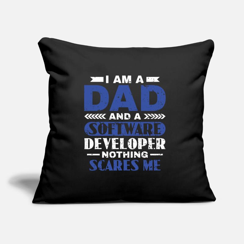 Software Developer Dad - Software Programmer Sofa pillowcase 17,3'' x 17,3'' (45 x 45 cm)