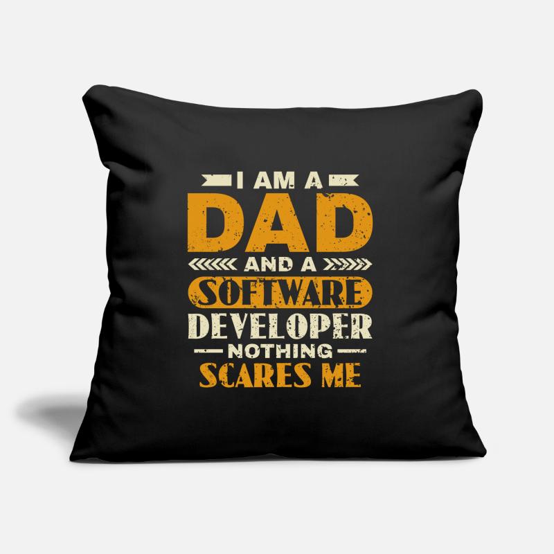 Software Developer Dad - Software Programmer Sofa pillowcase 17,3'' x 17,3'' (45 x 45 cm)