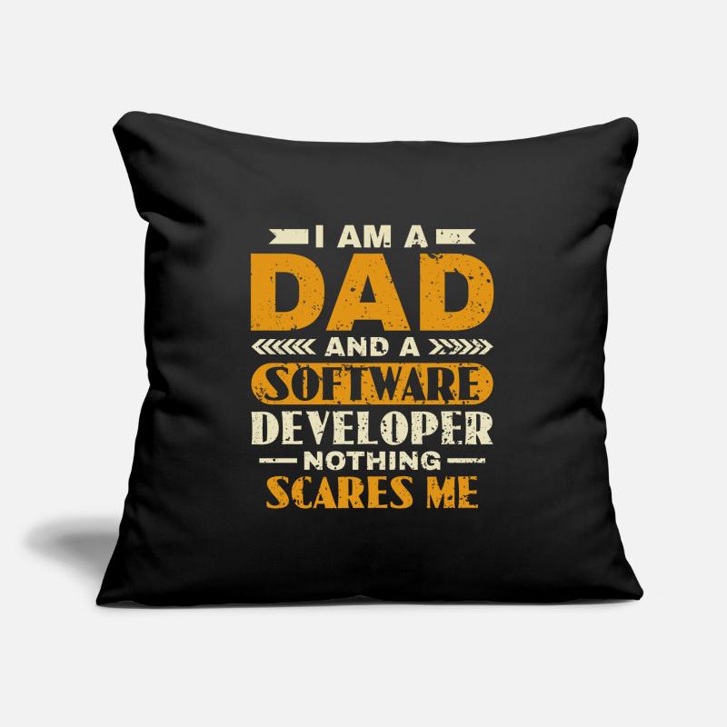 Software Developer Dad - Software Programmer Sofa pillowcase 17,3'' x 17,3'' (45 x 45 cm)