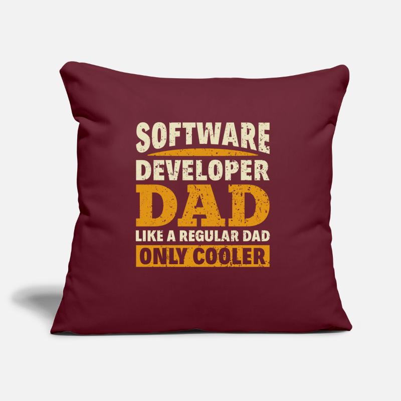 Software Developer Dad - Software Programmer Sofa pillowcase 17,3'' x 17,3'' (45 x 45 cm)