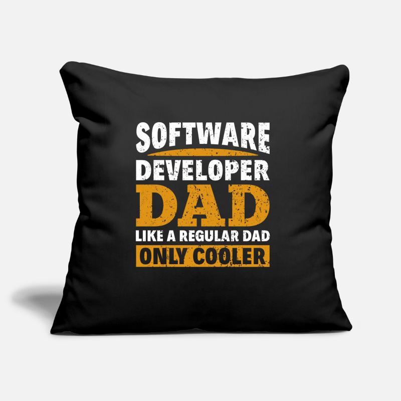 Software Developer Dad - Software Programmer Sofa pillowcase 17,3'' x 17,3'' (45 x 45 cm)
