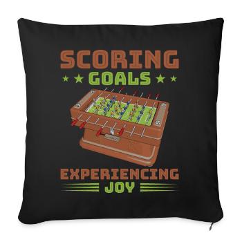 Foosball Gift Fans Wuzler Foosball - Sofa pillowcase 17,3'' x 17,3'' (45 x 45 cm) - black - Front