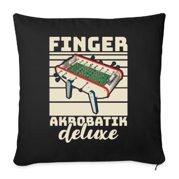Foosball Gift Fans Wuzler Foosball - Sofa pillowcase 17,3'' x 17,3'' (45 x 45 cm) - black - Front