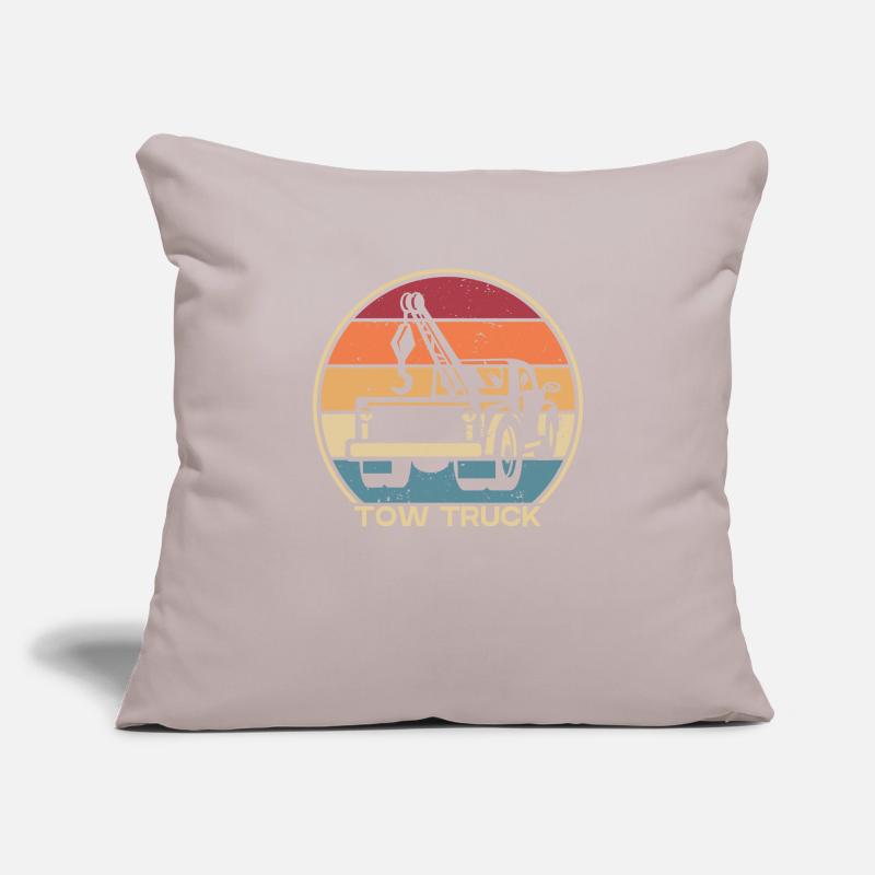Retro Abschleppdienst Abschleppfahrzeug Sofakissenbezug 45 x 45 cm