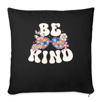 Autism Shirt Women Mom Neurodiversity Puzzle - Sofa pillowcase 17,3'' x 17,3'' (45 x 45 cm) - black - Front