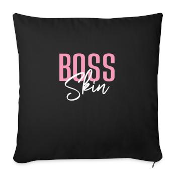 Beautician Cosmetics Makeup Gift - Sofa pillowcase 17,3'' x 17,3'' (45 x 45 cm) - black - Front