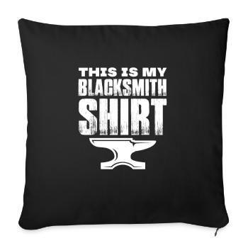Blacksmith Schiede Anvil Cutler Gift - Sofa pillowcase 17,3'' x 17,3'' (45 x 45 cm) - black - Front