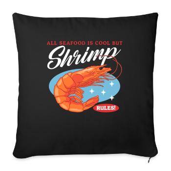 Crab Shrimp Crab Lover Crab Gift - Sofa pillowcase 17,3'' x 17,3'' (45 x 45 cm) - black - Front
