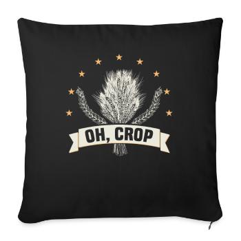 Farmer Farmer Grain Farmer Farm Country Egg Seed - Sofa pillowcase 17,3'' x 17,3'' (45 x 45 cm) - black - Front