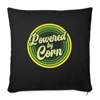 Retro Corn To Be Wild - Corn Farmer Farmer - Sofa pillowcase 17,3'' x 17,3'' (45 x 45 cm) - black - Front