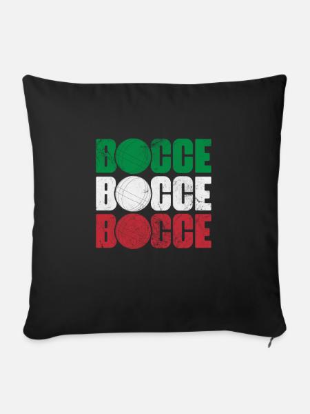 Boccia - Sofakissenbezug 45 x 45 cm - Schwarz