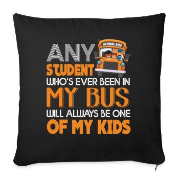 School Bus Driver School Bus Driver Funny - Sofa pillowcase 17,3'' x 17,3'' (45 x 45 cm) - black - Front