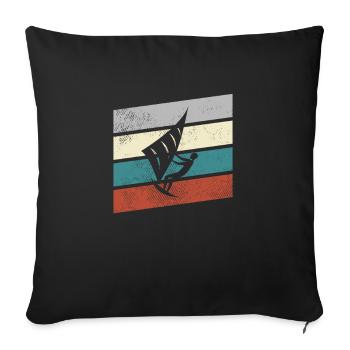 kite retro - Sofakissenbezug 45 x 45 cm - Schwarz - Vorne