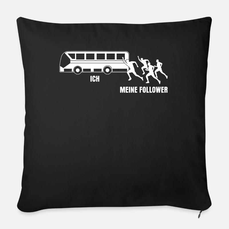 Busfahrer Spruch - Sofakissenbezug 45 x 45 cm - Schwarz