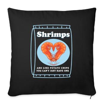 Crab Shrimp Crab Crab Lover Gift - Sofa pillowcase 17,3'' x 17,3'' (45 x 45 cm) - black - Front