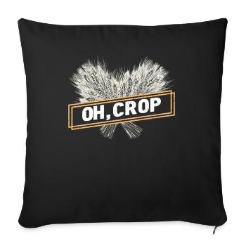 Farmer Farmer Grain Farmer Farm Country Egg Seed - Sofa pillowcase 17,3'' x 17,3'' (45 x 45 cm) - black - Front