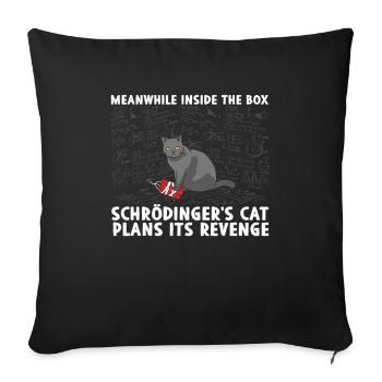Inside The Box Revenge Of Schrödingers Cat - Sofakissenbezug 45 x 45 cm - Schwarz - Vorne