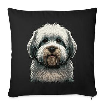 Mignon Havenese Dog Breed Pet Lover - Housse de coussin décorative 45 x 45 cm - noir - Devant