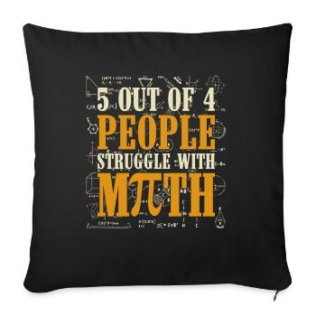 Software Developer Dad - Software Programmer - Sofa pillowcase 17,3'' x 17,3'' (45 x 45 cm) - black - Front