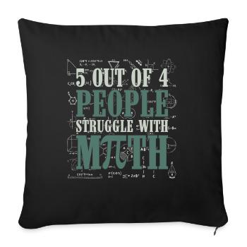 Software Developer Dad - Software Programmer - Sofa pillowcase 17,3'' x 17,3'' (45 x 45 cm) - black - Front