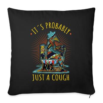 Médecin, médecin, étudiant en médecine, diplômé - Housse de coussin décorative 45 x 45 cm - noir - Devant