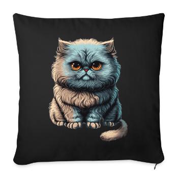 Cute Persian Cat Breed Pet Lover - Sofakissenbezug 45 x 45 cm - Schwarz - Vorne