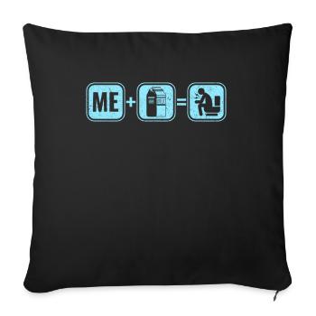 Milch Laktose Intoleranz Unverträglichkeit Milch - Sofakissenbezug 45 x 45 cm - Schwarz - Vorne