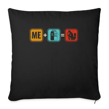 Milk lactose intolerance intolerance milk - Sofa pillowcase 17,3'' x 17,3'' (45 x 45 cm) - black - Front