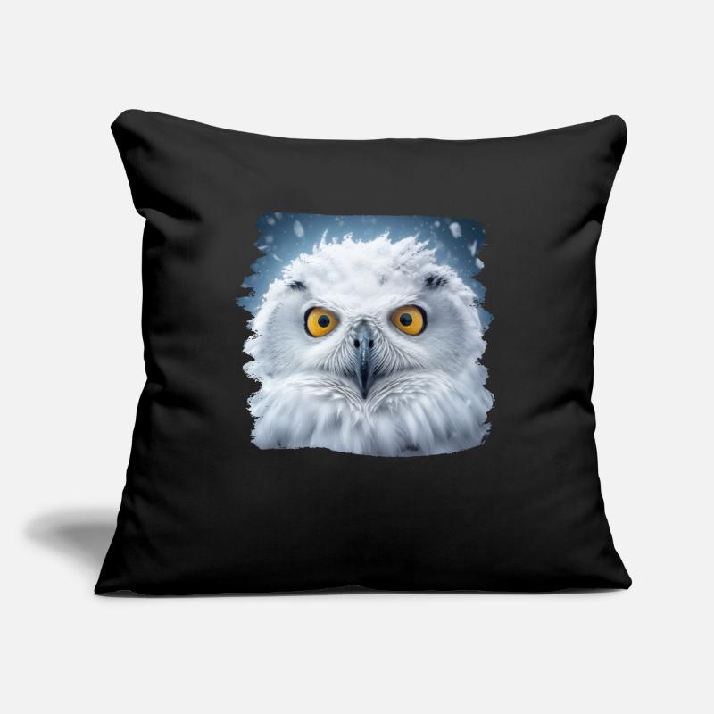 Eulen Kauz Owl Uhu Nachteule Eule Sofakissenbezug 45 x 45 cm